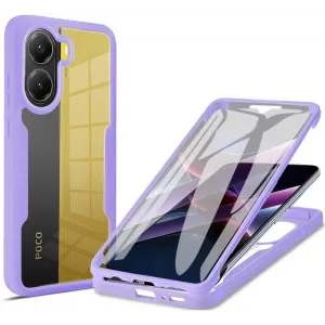 Coque intégrale Phonesta Slim Protect 360 protecteur d'écran pour Xiaomi Poco X7 Pro - Violet