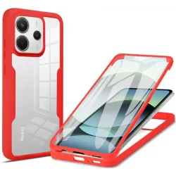 Coque intégrale Phonesta Slim Protect 360 protecteur d'écran pour Xiaomi Redmi Note 14 4G - Rouge