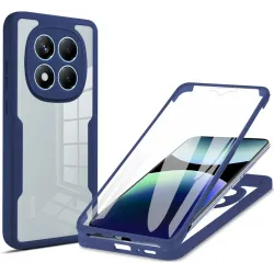 Coque intégrale Phonesta Slim Protect 360 protecteur d'écran pour Xiaomi Redmi Note 14 Pro 4G - Bleu
