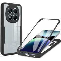Coque intégrale Phonesta Slim Protect 360 protecteur d'écran pour Xiaomi Redmi Note 14 Pro 4G - Noir