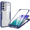 Coque intégrale Phonesta Slim Protect 360 protecteur d'écran pour Samsung Galaxy A16 - Bleu