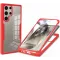 Coque intégrale Phonesta Slim Protect 360 protecteur d'écran pour Samsung Galaxy S25 Ultra - Rouge