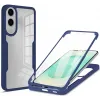 Coque intégrale Phonesta Slim Protect 360 protecteur d'écran pour Samsung Galaxy S25 Edge - Bleu