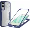 Coque intégrale Phonesta Slim Protect 360 protecteur d'écran pour Samsung Galaxy S25 Edge - Bleu