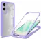 Coque intégrale Phonesta Slim Protect 360 protecteur d'écran pour Samsung Galaxy S25 Edge - Violet