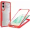 Coque intégrale Phonesta Slim Protect 360 protecteur d'écran pour Samsung Galaxy S25 Edge - Rouge