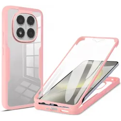 Coque intégrale Phonesta Slim Protect 360 protecteur d'écran pour Xiaomi Redmi Note 14 Pro 5G/14 Pro Plus / Xiaomi Poco X7 - Rose