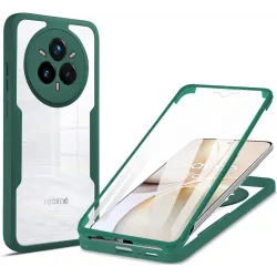 Coque intégrale Phonesta Slim Protect 360 protecteur d'écran pour Realme 14 Pro - Vert
