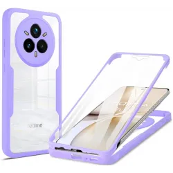 Coque intégrale Phonesta Slim Protect 360 protecteur d'écran pour Realme 14 Pro - Violet