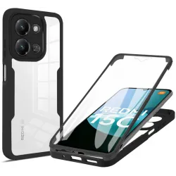 Coque intégrale Phonesta Slim Protect 360 protecteur d'écran pour Xiaomi Redmi 15C / Xiaomi Poco C85 - Noir