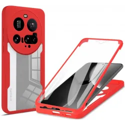 Coque intégrale Phonesta Slim Protect 360 protecteur d'écran pour Xiaomi 15 Ultra - Rouge