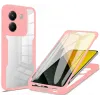 Coque intégrale Phonesta Slim Protect 360 protecteur d'écran pour Xiaomi Poco M7 Pro - Rose