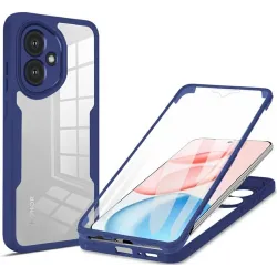 Coque intégrale Phonesta Slim Protect 360 protecteur d'écran pour HONOR 400 - Bleu