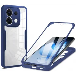 Coque intégrale Phonesta Slim Protect 360 protecteur d'écran pour Oppo Reno13 - Bleu