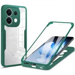 Coque intégrale Phonesta Slim Protect 360 protecteur d'écran pour Oppo Reno13 - Vert