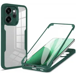 Coque intégrale Phonesta Slim Protect 360 protecteur d'écran pour Oppo Reno14 F/FS - Vert