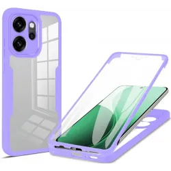 Coque intégrale Phonesta Slim Protect 360 protecteur d'écran pour Oppo Reno14 F/FS - Violet
