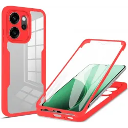 Coque intégrale Phonesta Slim Protect 360 protecteur d'écran pour Oppo Reno14 F/FS - Rouge