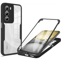 Coque intégrale Phonesta Slim Protect 360 protecteur d'écran pour Realme 14x / C75 - Noir