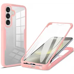 Coque intégrale Phonesta Slim Protect 360 protecteur d'écran pour Samsung Galaxy A36/A56 - Rose