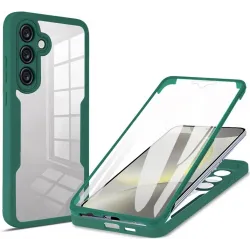 Coque intégrale Phonesta Slim Protect 360 protecteur d'écran pour Samsung Galaxy A55 - Vert