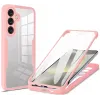 Coque intégrale Phonesta Slim Protect 360 protecteur d'écran pour Samsung Galaxy A55 - Rose