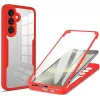 Coque intégrale Phonesta Slim Protect 360 protecteur d'écran pour Samsung Galaxy S25 FE - Rouge