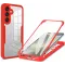 Coque intégrale Phonesta Slim Protect 360 protecteur d'écran pour Samsung Galaxy S25 FE - Rouge