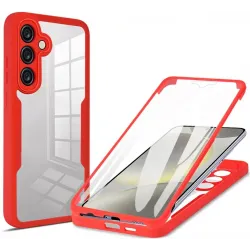 Coque intégrale Phonesta Slim Protect 360 protecteur d'écran pour Samsung Galaxy S23 FE - Rouge