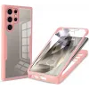 Coque intégrale Phonesta Slim Protect 360 protecteur d'écran pour Samsung Galaxy S24 Ultra - Rose