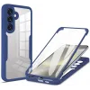 Coque intégrale Phonesta Slim Protect 360 protecteur d'écran pour Samsung Galaxy S25 Plus/S24 Plus - Bleu