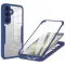 Coque intégrale Phonesta Slim Protect 360 protecteur d'écran pour Samsung Galaxy S25/S24 - Bleu