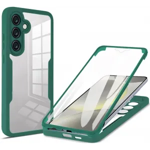 Coque intégrale Phonesta Slim Protect 360 protecteur d'écran pour Samsung Galaxy S25/S24 - Vert