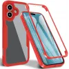 Coque intégrale Phonesta Slim Protect 360 protecteur d'écran pour Apple iPhone 17 - Rouge
