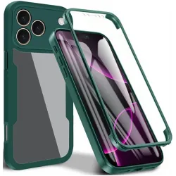 Coque intégrale Phonesta Slim Protect 360 protecteur d'écran pour Apple iPhone 17 Pro - Vert