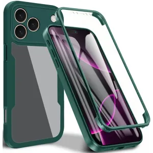 Coque intégrale Phonesta Slim Protect 360 protecteur d'écran pour Apple iPhone 17 Pro - Vert