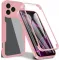 Coque intégrale Phonesta Slim Protect 360 protecteur d'écran pour Apple iPhone 17 Pro - Rose