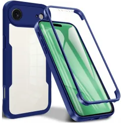 Coque intégrale Phonesta Slim Protect 360 protecteur d'écran pour Apple iPhone Air - Bleu