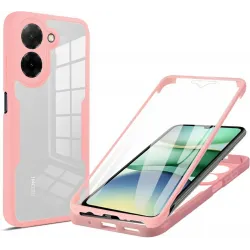 Coque intégrale Phonesta Slim Protect 360 protecteur d'écran pour Xiaomi Redmi A5 173.4mm - Rose