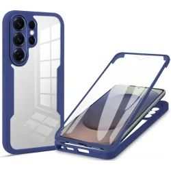 Coque intégrale Phonesta Slim Protect 360 protecteur d'écran pour Samsung Galaxy S26 Ultra - Bleu