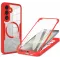 Coque intégrale Phonesta Slim Protect 360 protecteur d'écran et MagSafe pour Samsung Galaxy S24 FE - Rouge
