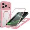Coque intégrale Phonesta Slim Protect 360 protecteur d'écran et MagSafe pour Apple iPhone 17 Pro - Rose