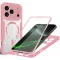 Coque intégrale Phonesta Slim Protect 360 protecteur d'écran et MagSafe pour Apple iPhone 17 Pro Max - Rose