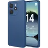 Coque arrière en silicone Phonesta Soft Silk pour Xiaomi Redmi Note 14 4G 164.8mm - Bleu foncé