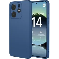 Coque arrière en silicone Phonesta Soft Silk pour Xiaomi Redmi Note 14 4G 164.8mm - Bleu foncé