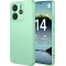 Coque arrière en silicone Phonesta Soft Silk pour Xiaomi Redmi Note 14 4G 164.8mm - Vert matcha
