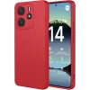 Coque arrière en silicone Phonesta Soft Silk pour Xiaomi Redmi Note 14 4G 164.8mm - Rouge