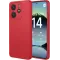 Coque arrière en silicone Phonesta Soft Silk pour Xiaomi Redmi Note 14 4G 164.8mm - Rouge