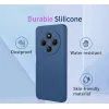 Coque arrière en silicone Phonesta Soft Silk pour Xiaomi Redmi 14C / Xiaomi Poco C75 - Vert foncé 2