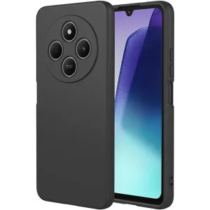 Coque arrière en silicone Phonesta Soft Silk pour Xiaomi Redmi 14C / Xiaomi Poco C75 - Noir